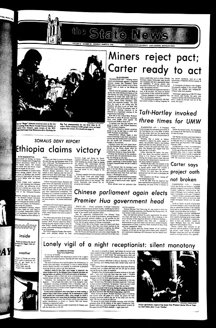 The State news. (1978 March 6)