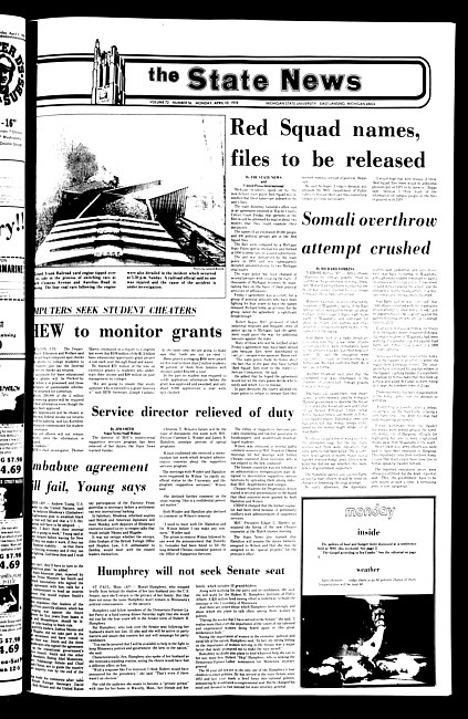 The State news. (1978 April 10)