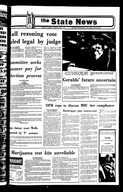 The State news. (1978 April 13)