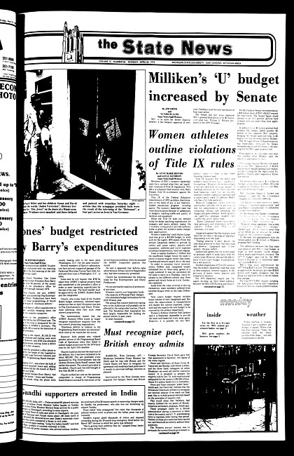 The State news. (1978 April 24)