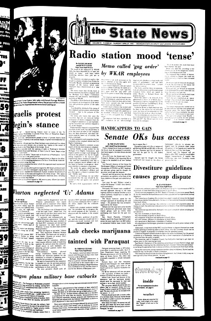 The State news. (1978 April 27)