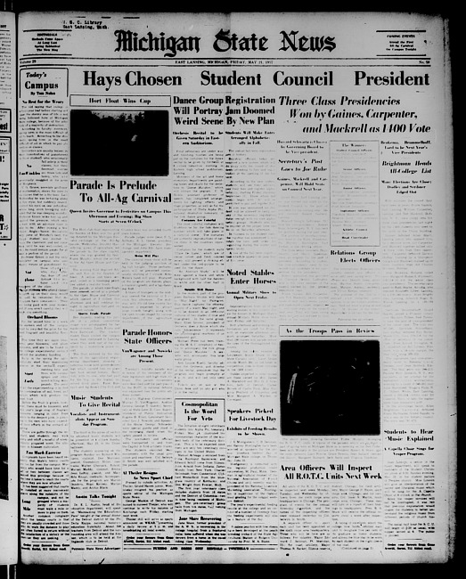 Michigan State news. (1937 May 21)