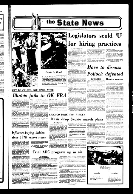 The State news. (1978 June 23)