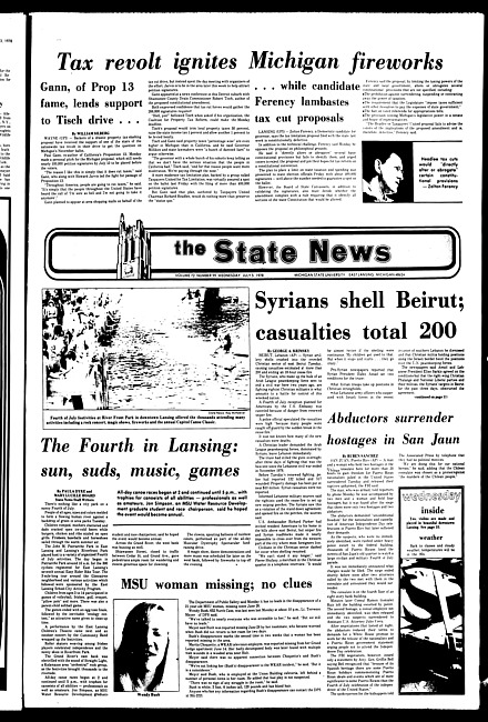 The State news. (1978 July 5)