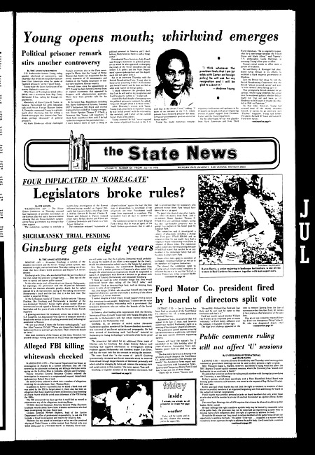 The State news. (1978 July 14)