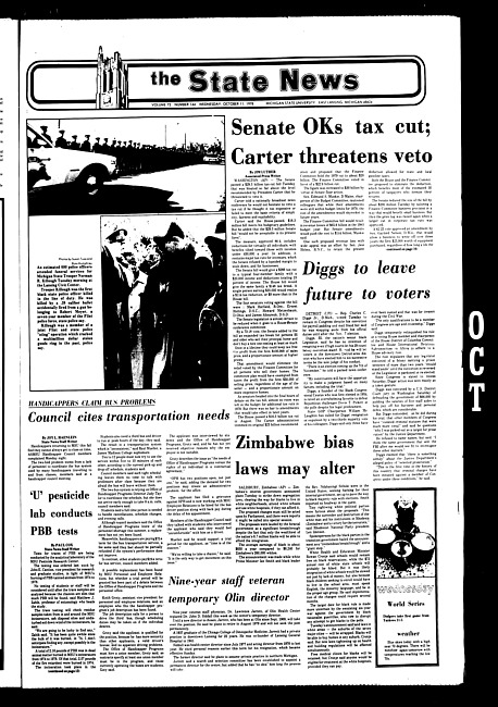 The State news. (1978 October 11)