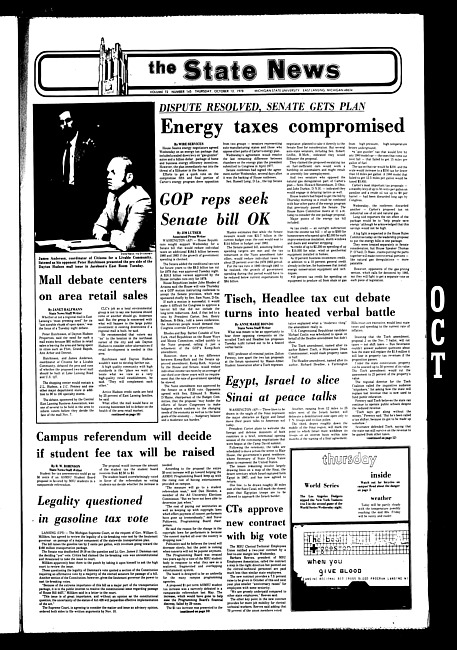 The State news. (1978 October 12)