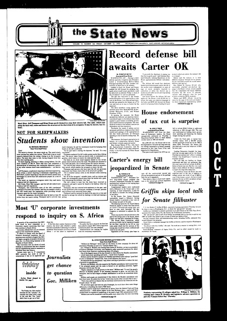 The State news. (1978 October 13)