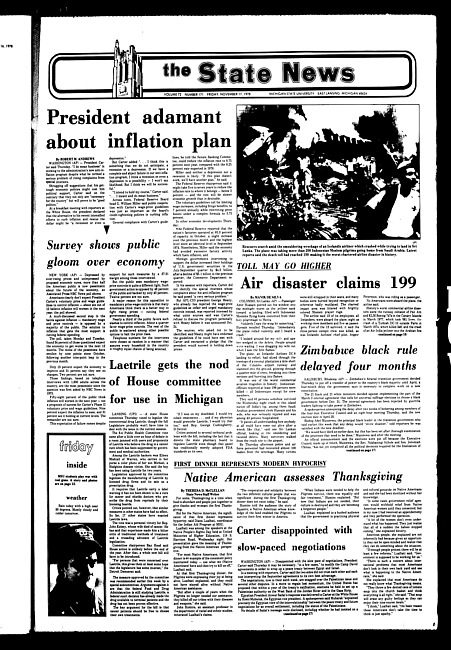 The State news. (1978 November 17)