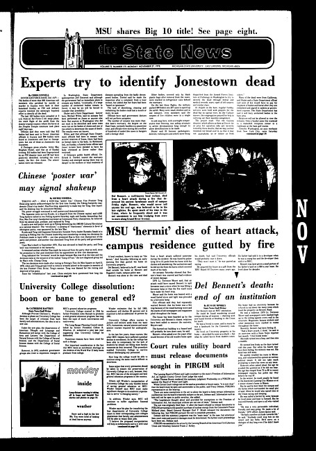 The State news. (1978 November 27)