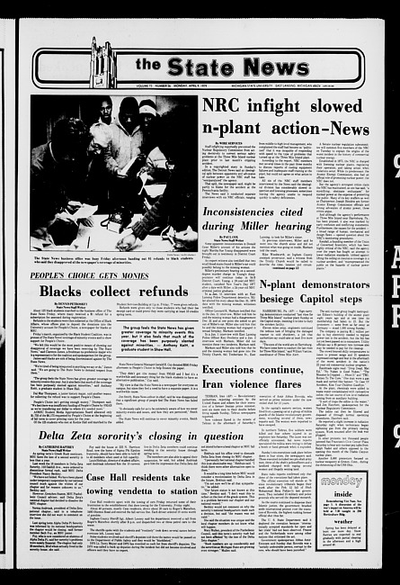 The State news. (1979 April 9)