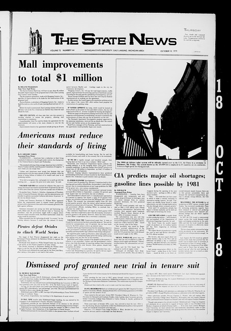 The State news. (1979 October 18)