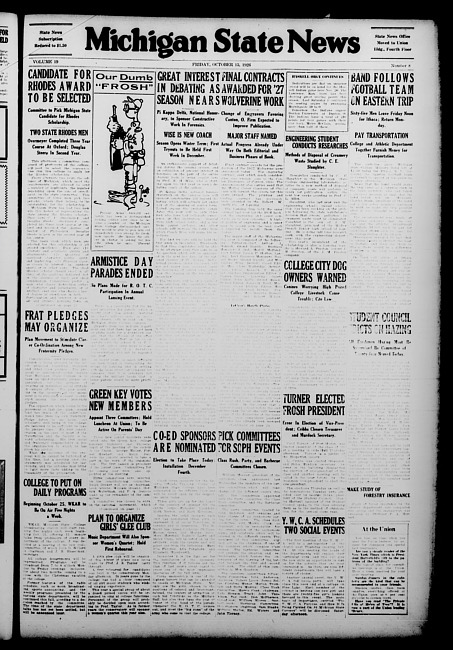 Michigan State news. (1926 October 15)