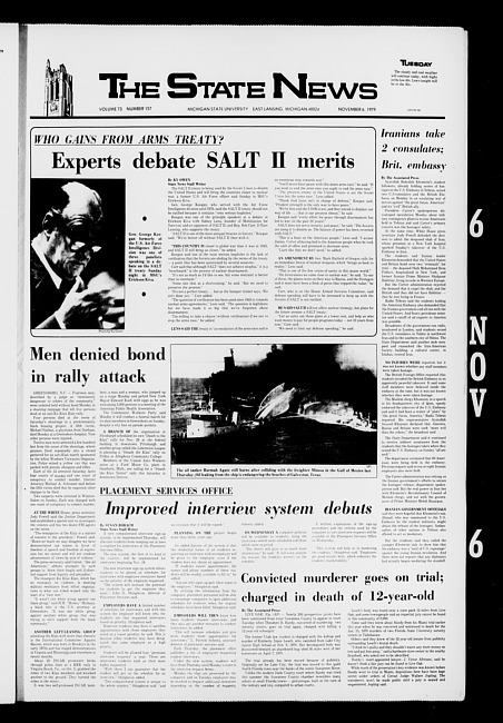 The State news. (1979 November 6)