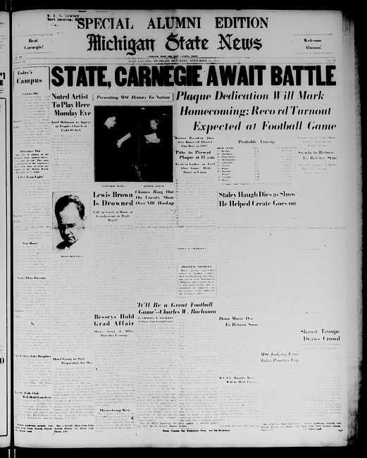 Michigan State news. (1937 November 13)