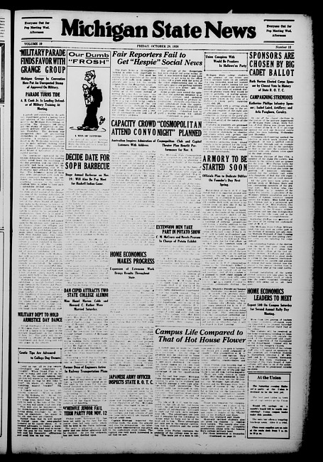 Michigan State news. (1926 October 29)