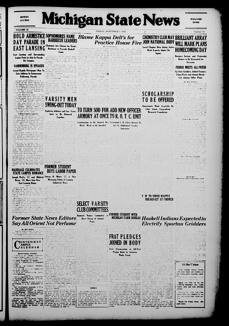 Michigan State news. (1926 November 5)