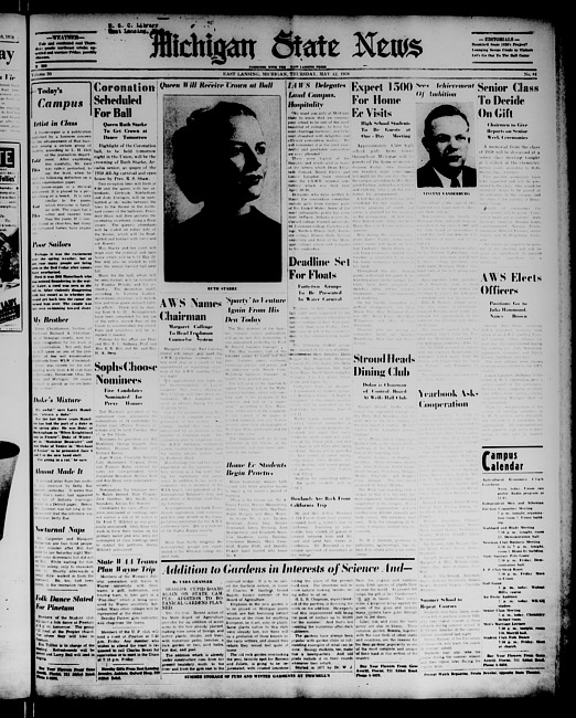 Michigan State news. (1938 May 12)
