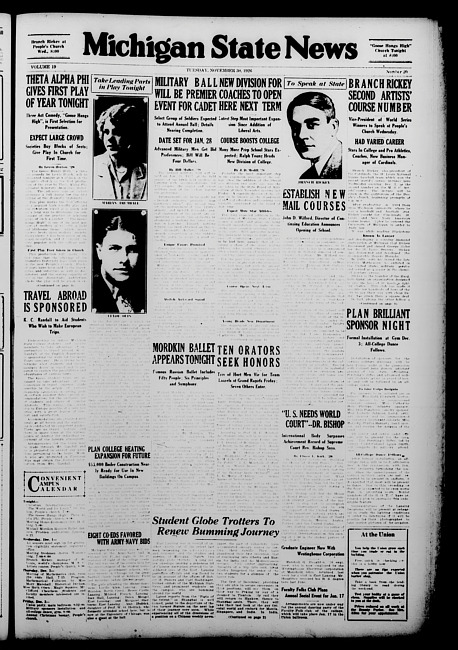 Michigan State news. (1926 November 30)