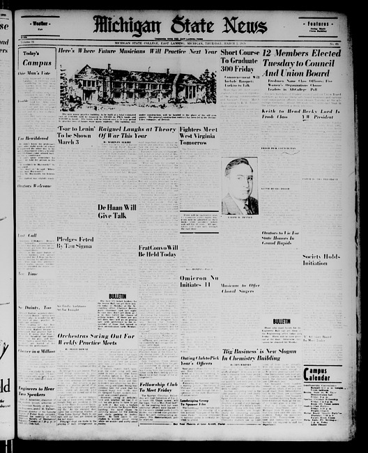 Michigan State news. (1939 March 2)