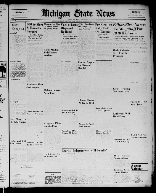 Michigan State news. (1939 May 18)