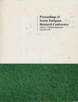 Proceedings of Scotts Turfgrass Research Conference. Vol. 5, Turfgrass management