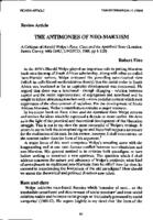 The antimonies of neo-Marxism : a critique of Harold Wolpe's Race, class & the apartheid state (London: James Currey, with OAU, UNESCO, 1988, pp 1-118)