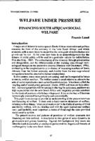 Welfare under pressure : financing South African social welfare
