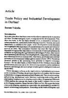 Trade policy and industrial development in Durban