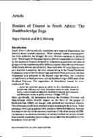 Borders of dissent in South Africa : the Bushbuckridge saga