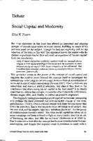 Social capital and modernity