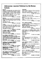 Advertisements, information for contributors, back cover