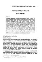 Capacity building in research