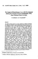 The impact of rural energy use on the environment during the economic reforms period (1981-1992) : some evidence from Tanzania