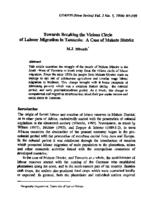 Towards breaking the vicious circle of labour migration in Tanzania : a case of Makete District