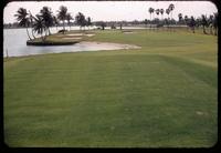 Tee to Green view of the 17th 12th Hole at the Indian Creek Country Club, Florida, 1953